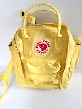 Fjallraven Kanken Sling Bag Mini Yellow Canvas Outdoor Hiking Camping